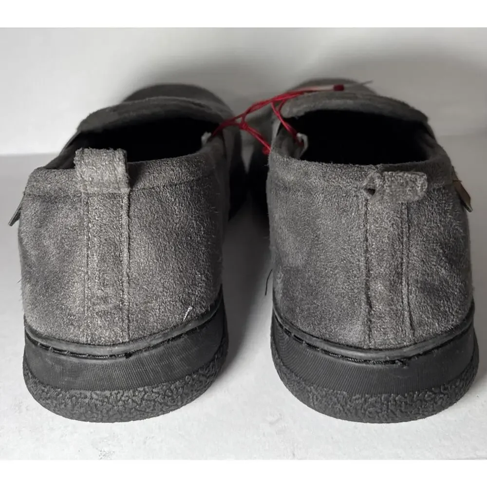 Dearfoams Cozy Comfort men's slippers Grey Size Small 7-8